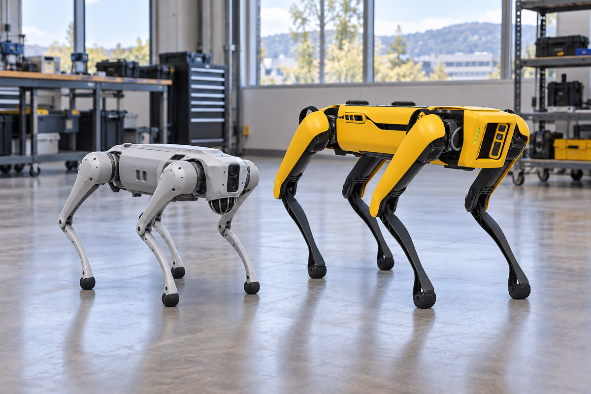Unitree Go2 vs Boston Dynamics Spot: сравнение